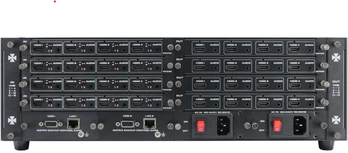 Woxcon FM-OUT-HD-4K60 4-port HDR 4K60 HDMI output cart with audio out