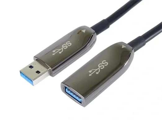 Woxcon USB 3.0 Optik uzatma kablosu 5 Gbps Hibrit Aktif Kablo 30-metre