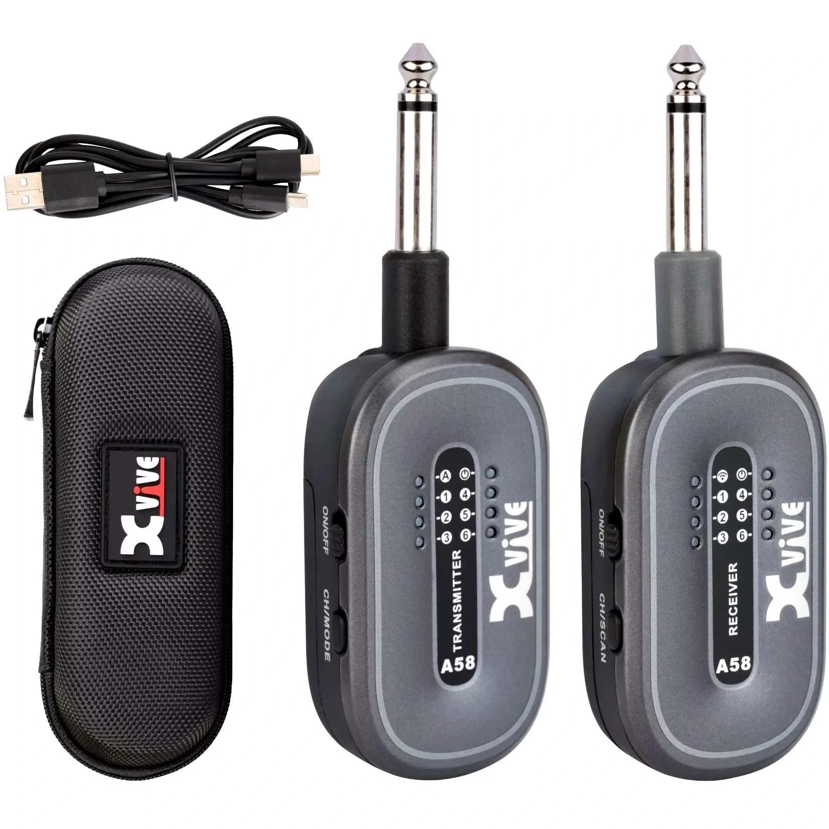 XVIVE A-58 Gitar Kablosuz Sistemi (Çanta Hediyeli)