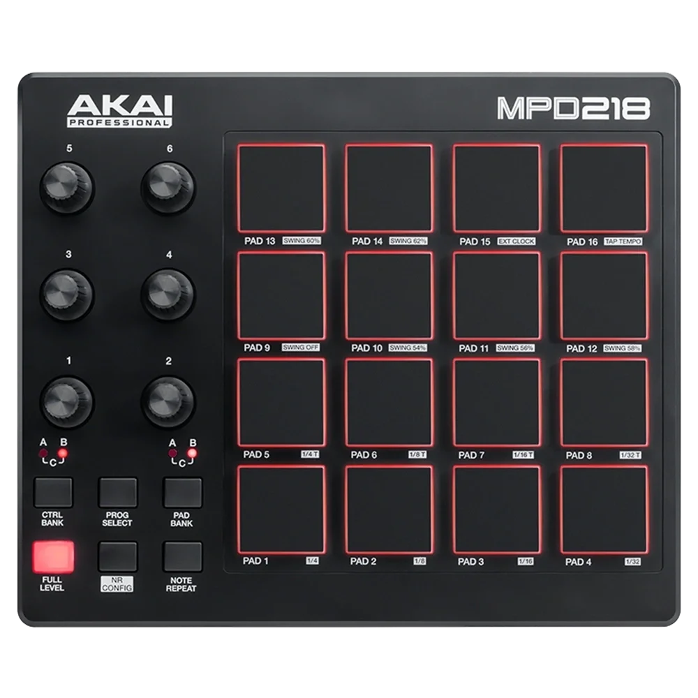 AKAI MPD218 USB Drum Pad Kontrol Cihazı