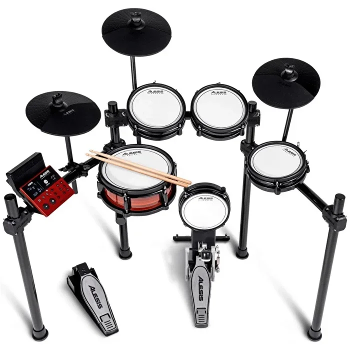 ALESIS Nitro Pro / 8 Parça Premium Elektronik Davul Seti: Bluetooth + BFD Player Full Paket