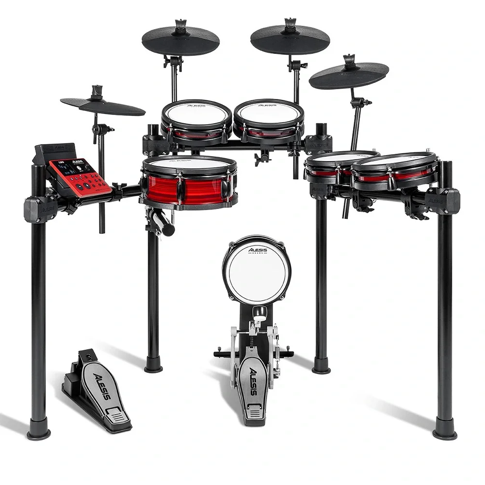 ALESIS Nitro Pro XL / 10 Parça Elektronik Davul Seti - Bluetooth ve BFD Sesler Dahil