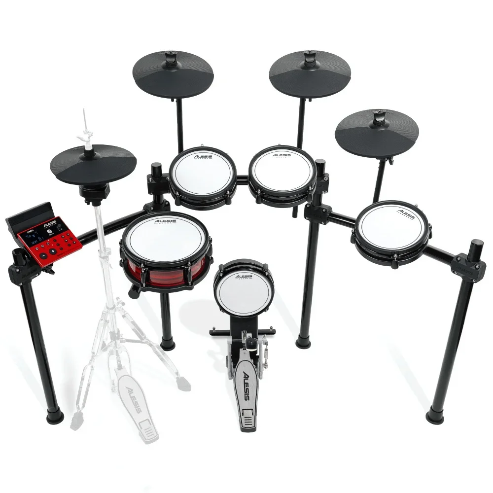 ALESIS Nitro Ultimate 9 Parça Elektronik Davul Seti (Bluetooth ve Hareketli Hi-Hat Özelliği ile)