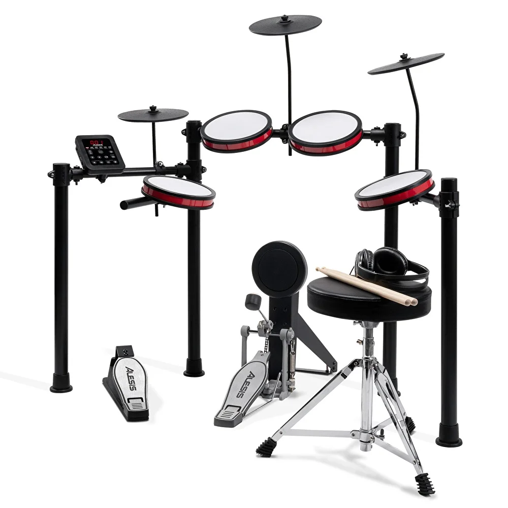 ALESIS Turbo Pro 8 Parça Elektronik Davul Seti - Tabure &amp; Kulaklık Aksesuarları Dahil