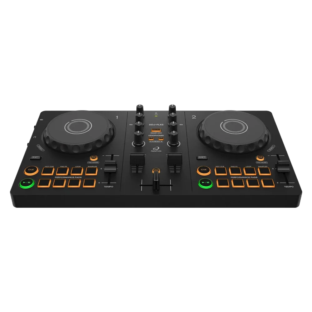 ALPHATHETA DDJ-FLX2 2 Kanal rekordbox DJ Kontrol Ünitesi (Mac/PC/iOS/Android Uyumlu)
