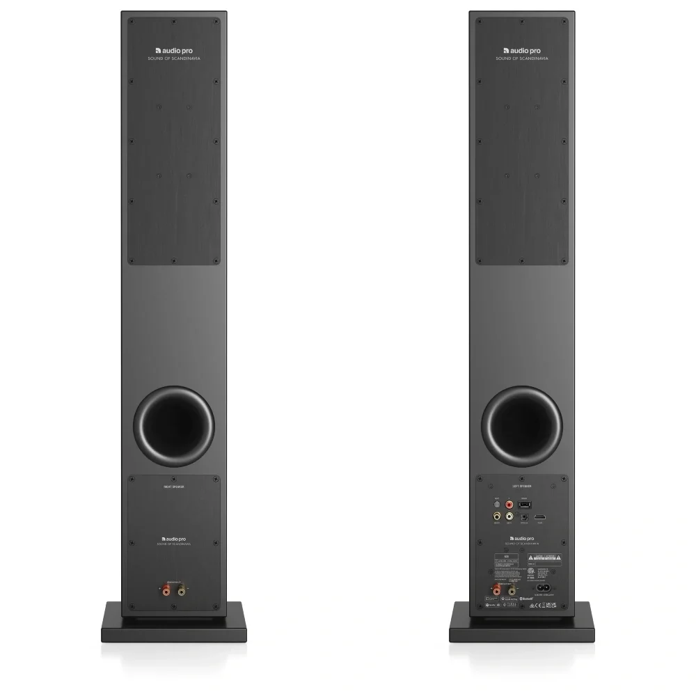 Audio Pro A38 Siyah Aktif Kule Tipi Multiroom Akıllı Ev Hoparlör Seti(Çift)