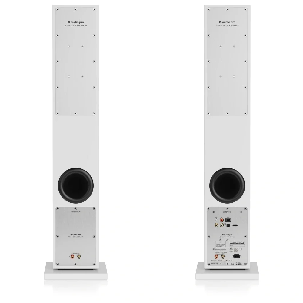 Audio Pro A38 Beyaz Aktif Kule Tipi Akıllı Ev Hoparlör Seti (Çift)