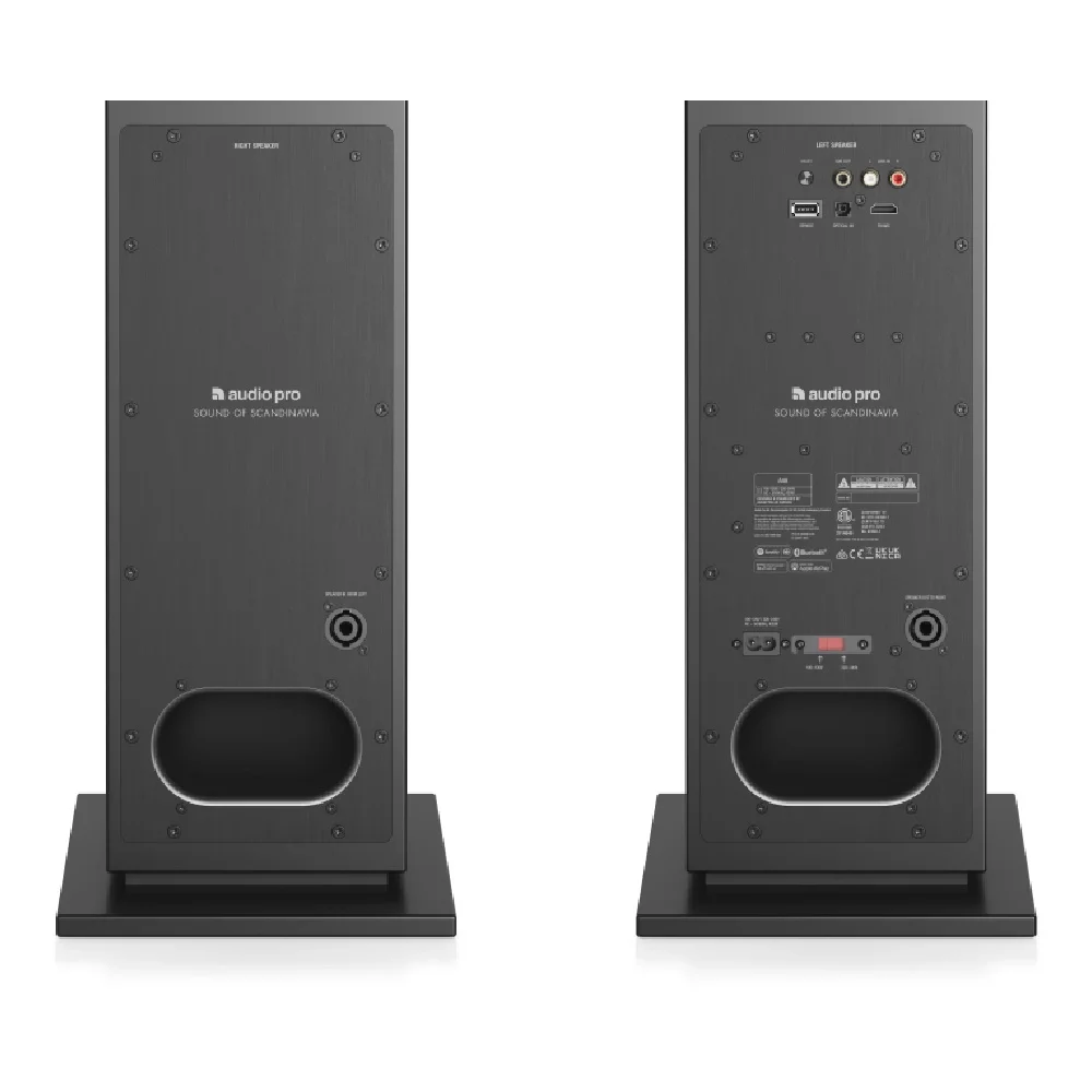 Audio Pro A48 Siyah Aktif Kule Tipi Akıllı Ev Hoparlör Seti (Çift)