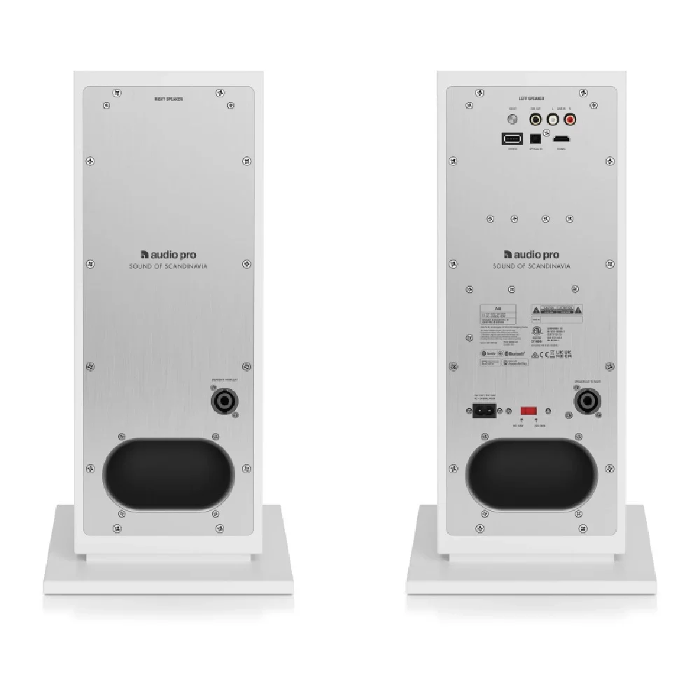 Audio Pro A48 Beyaz Aktif Kule Tipi Akıllı Ev Hoparlör Seti (Çift)