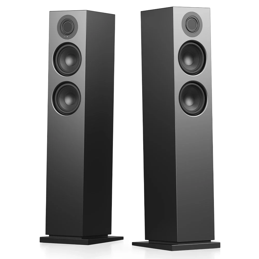 Audio Pro A48 W Siyah Kule Tipi Multiroom Akıllı Ev Hoparlörü(Çift)