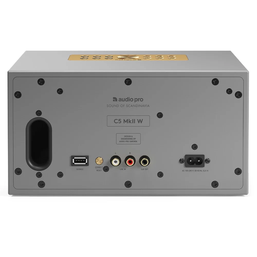 Audio Pro C5 MkII W Gri Multiroom Akıllı Ev Hoparlörü