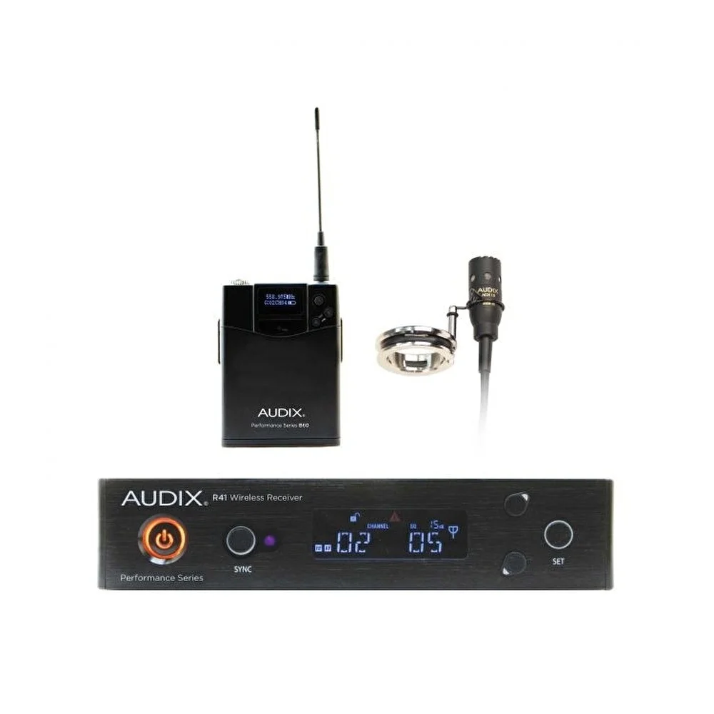 AUDIX AP41FLUTEB ADX10FLP Kondenser Mikrofonlu ve Asma Aparatlı R41 Alıcı&amp; B60 Bodypack Verici
