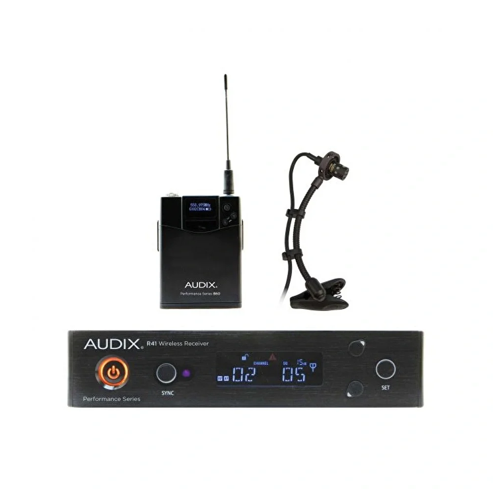 AUDIX AP41SAXB ADX20I Klipsli Kondenser Mikrofonlu R41 Alıcı& B60 Bodypack Verici