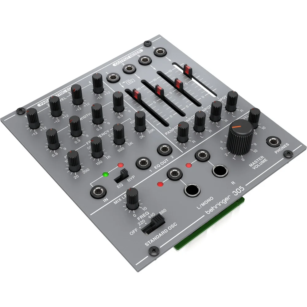 Behringer Eurorack için Efsanevi Analog Parametrik EQ, Mikser ve Çıkış Modülü