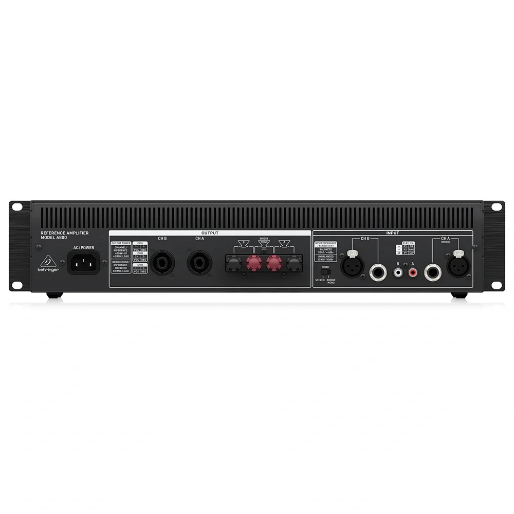 Behringer A800 2x400W Referans Sınıfı Power Amplifikatör