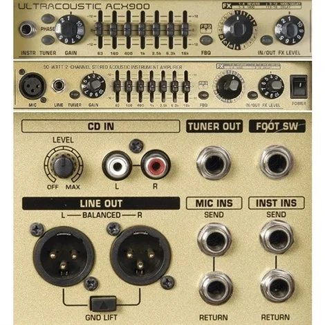 Behringer ACX900 90W Efektli Akustik Enstrüman Amfisi