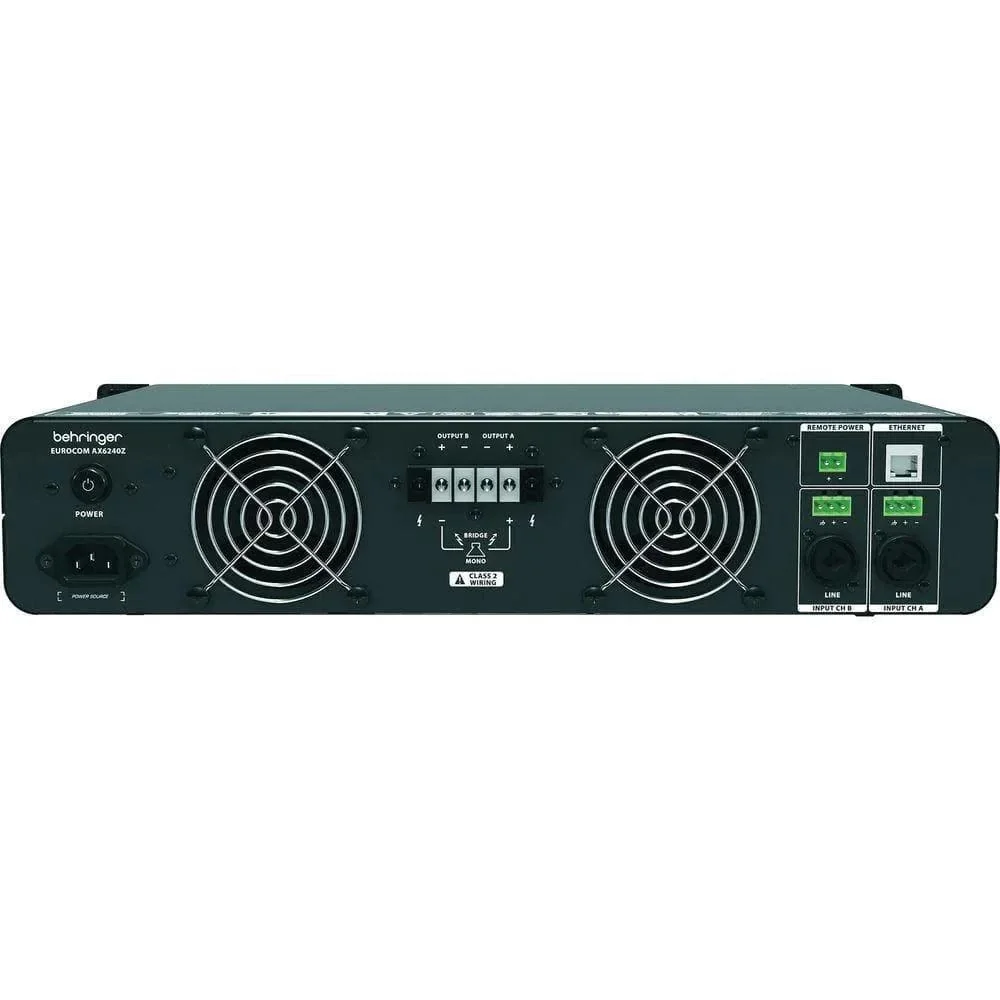 EUROCOM AX6240Z DSP Power Amplifikatörer 900W/100V-70V USB, Ethernet Controlable