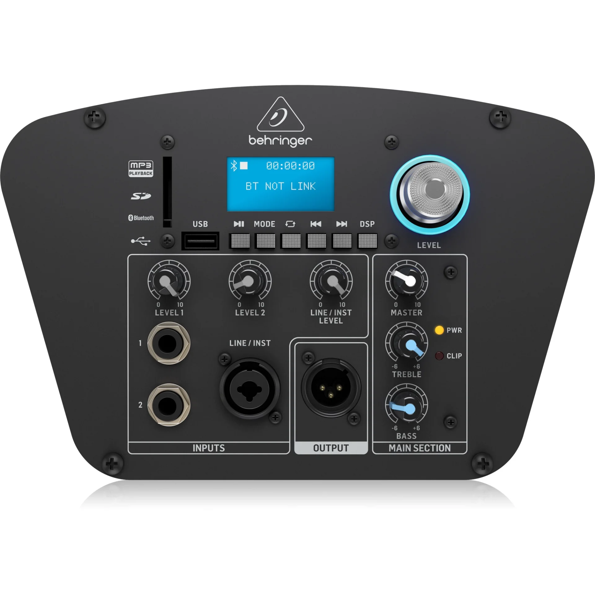Behringer C210B Bataryalı 160W Aktif Hoparlör Sistemi 8" Subwoofer 4x2.5"HF Bluetooth