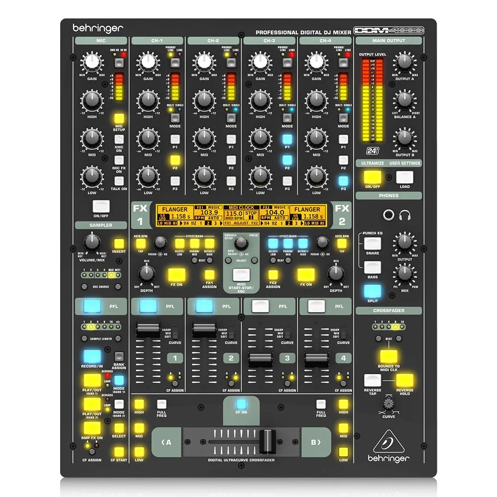 Behringer DDM4000 5 Kanal Dijital DJ Mixer