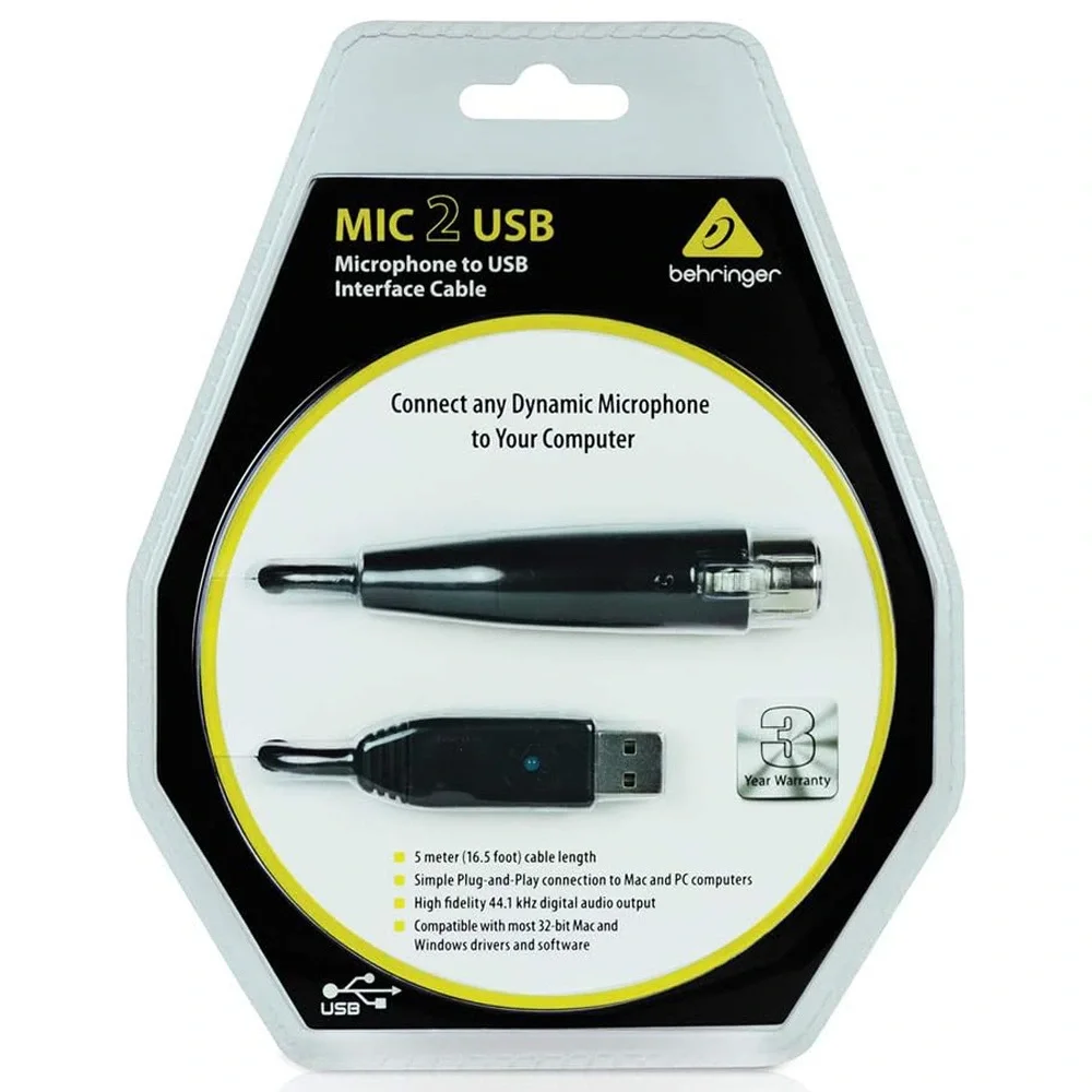 Behringer MIC 2 USB Mikrofon Kablosu