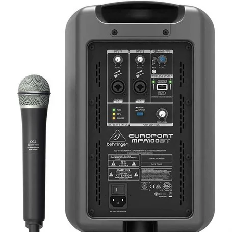 Behringer MPA100BT / Taşınabilir Mobil PA Sistemi 6" 100W