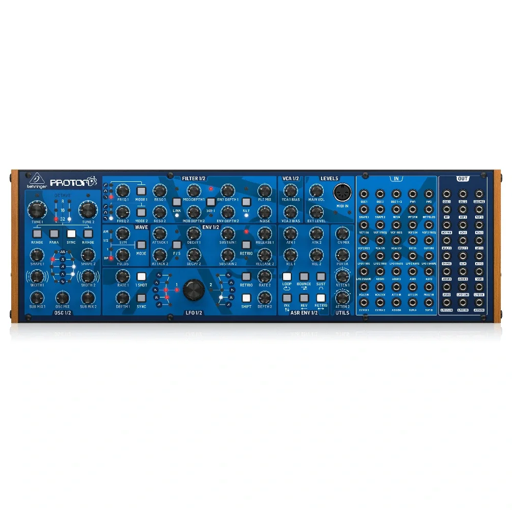 Behringer PROTON Eurorack Formatında Analog Parafonik Yarı Modüler Synthesizer