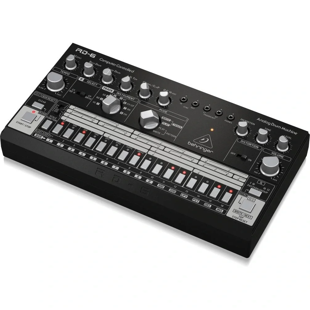 Behringer RD-6-BK RHYTHM DESIGNER Analog Davul Makinesi (Siyah)