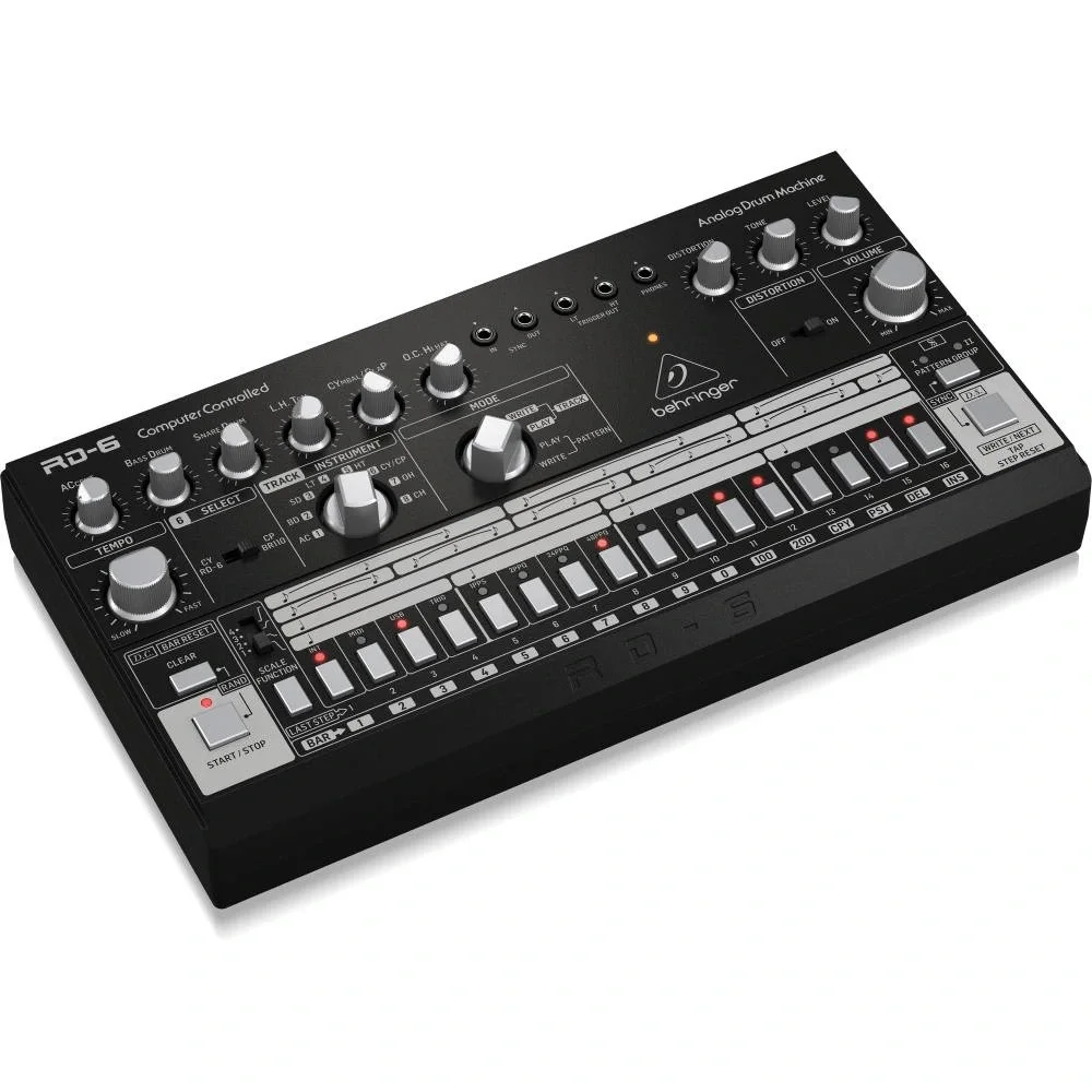 Behringer RD-6-BK RHYTHM DESIGNER Analog Davul Makinesi (Siyah)
