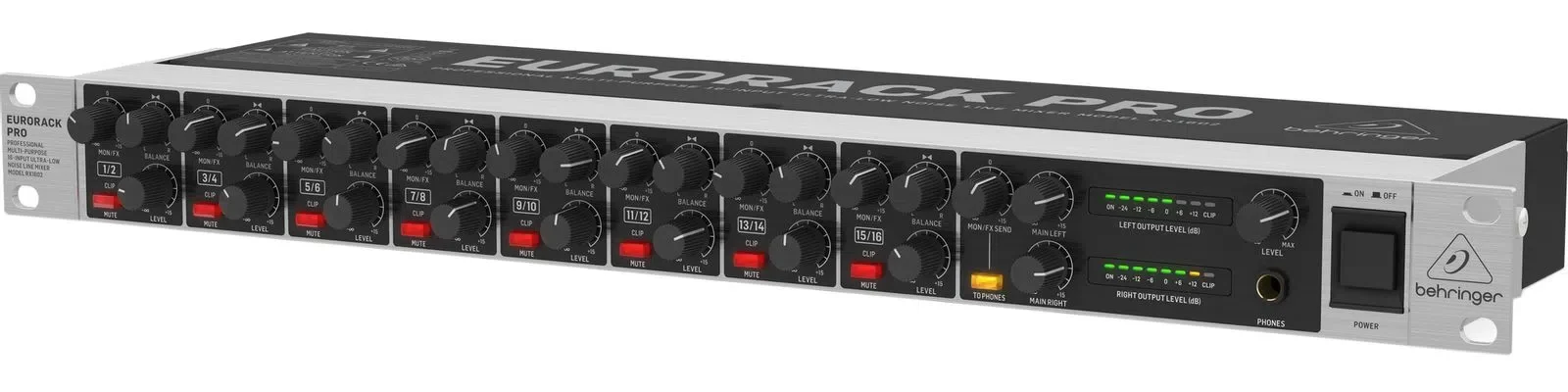 Behringer RX1602 V2 16-Kanal Monitor Line Mixer 1U