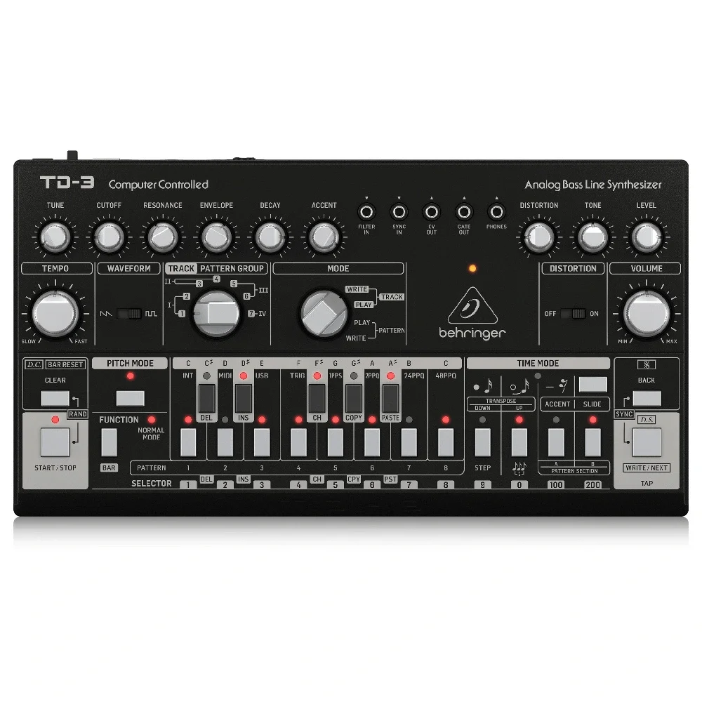 Behringer TD-3-BK Analog Bass Line Synthesizer (Siyah)