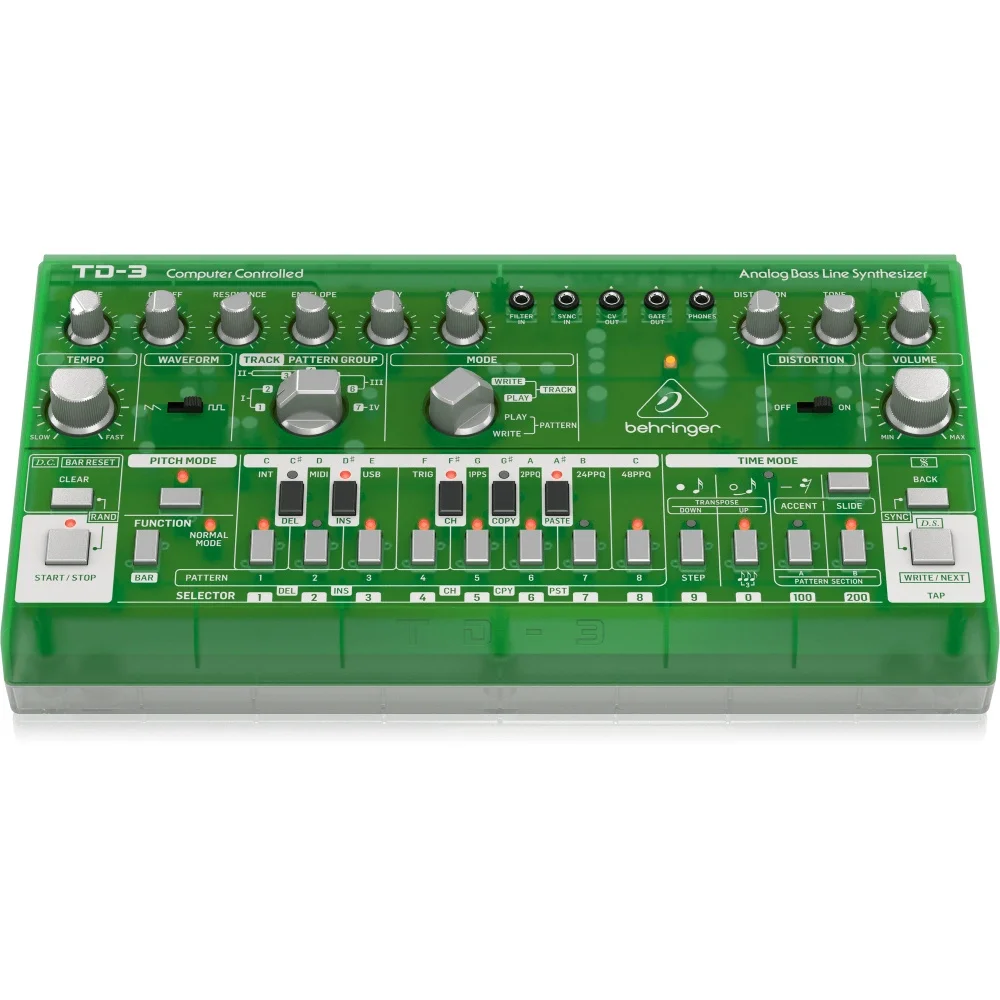 Behringer TD-3-LM Analog Bass Line Synthesizer (Yeşil)