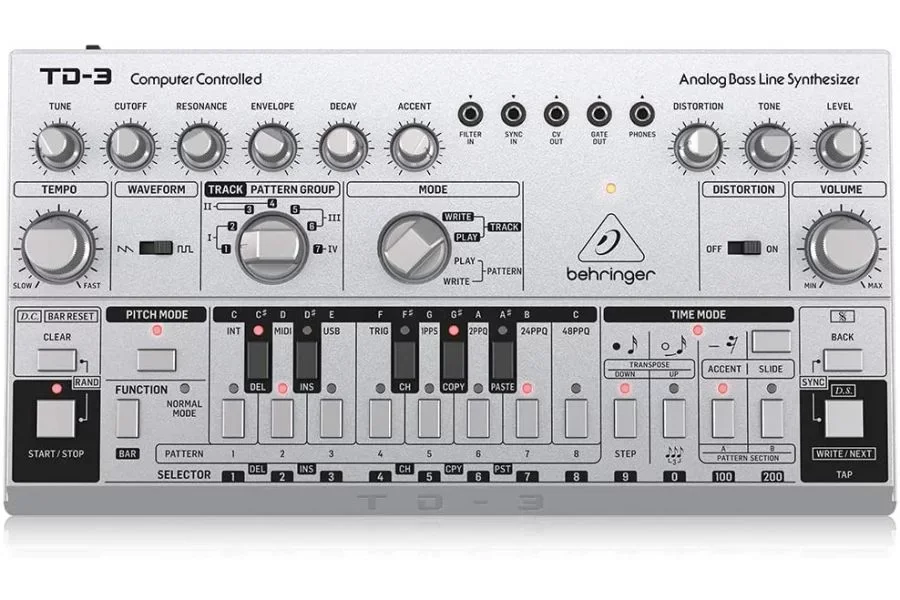 Behringer TD-3-SR Analog Bass Line Synthesizer (Gri)