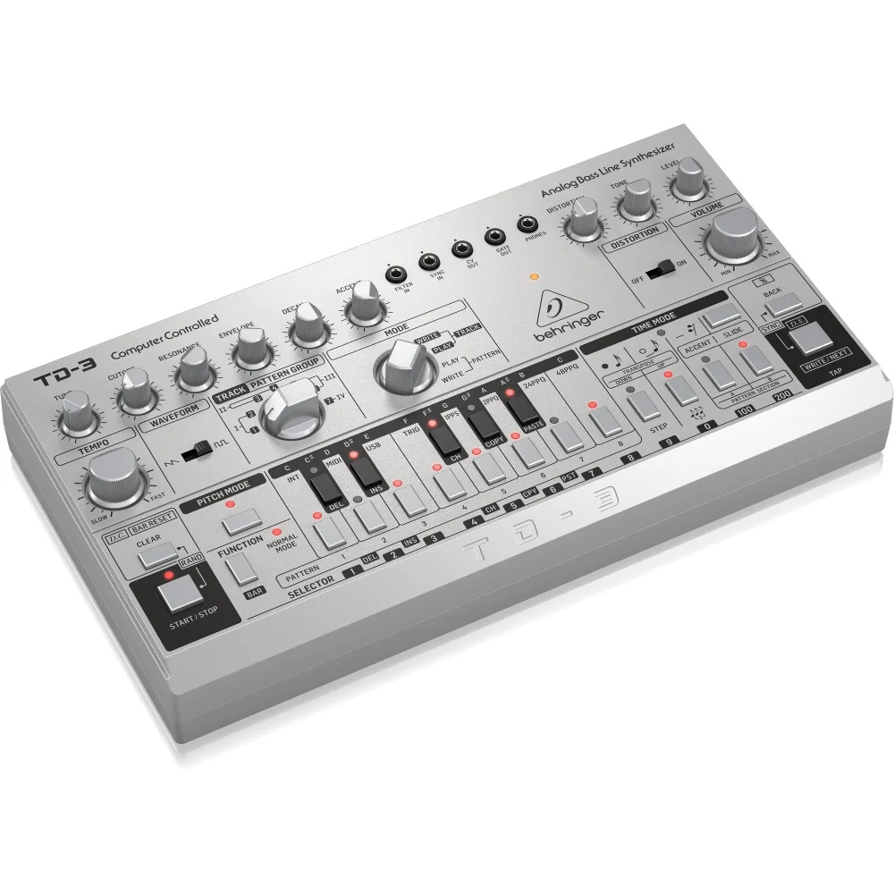 Behringer TD-3-SR Analog Bass Line Synthesizer (Gri)