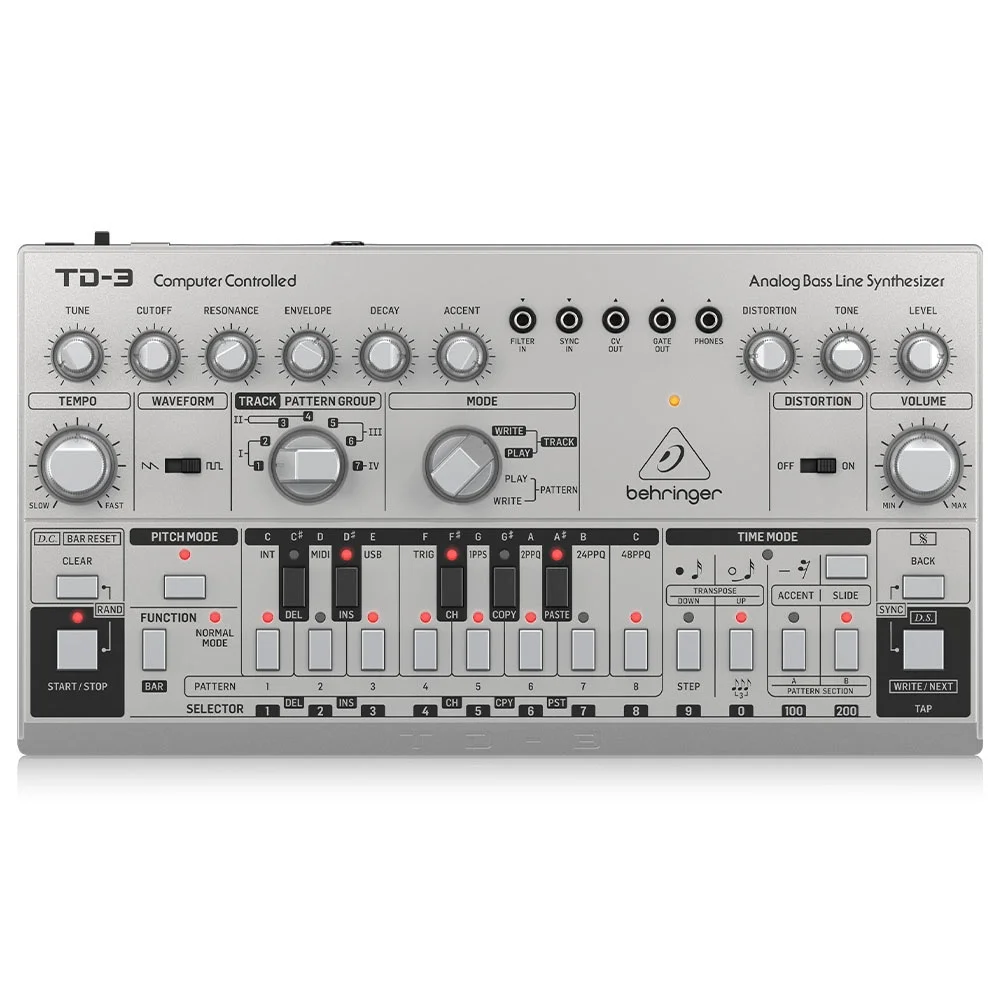 Behringer TD-3-SR Analog Bass Line Synthesizer (Gri)
