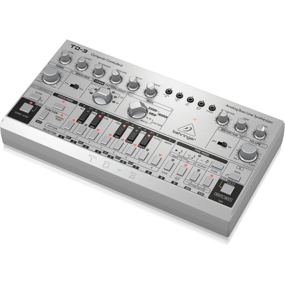 Behringer TD-3-SR Analog Bass Line Synthesizer (Gri)