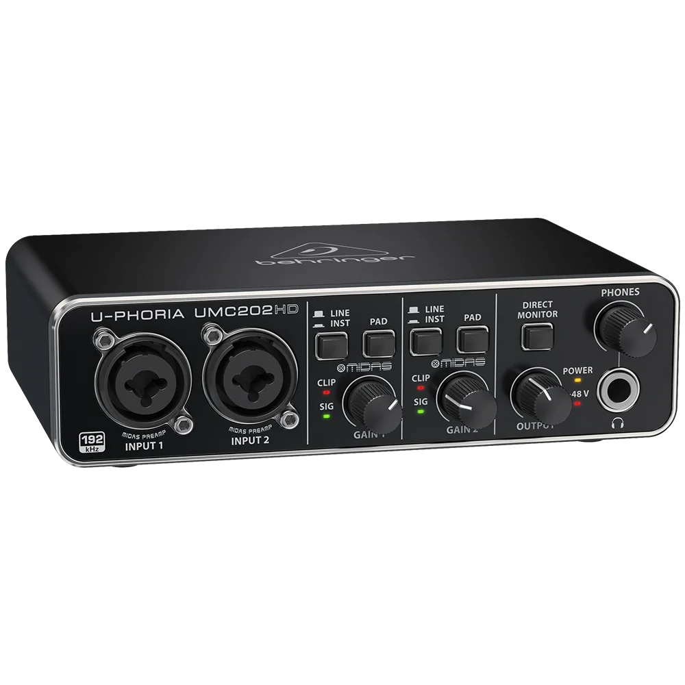 Behringer UMC202HD - 2x2, 24-Bit/192kHz USB Ses Kartı