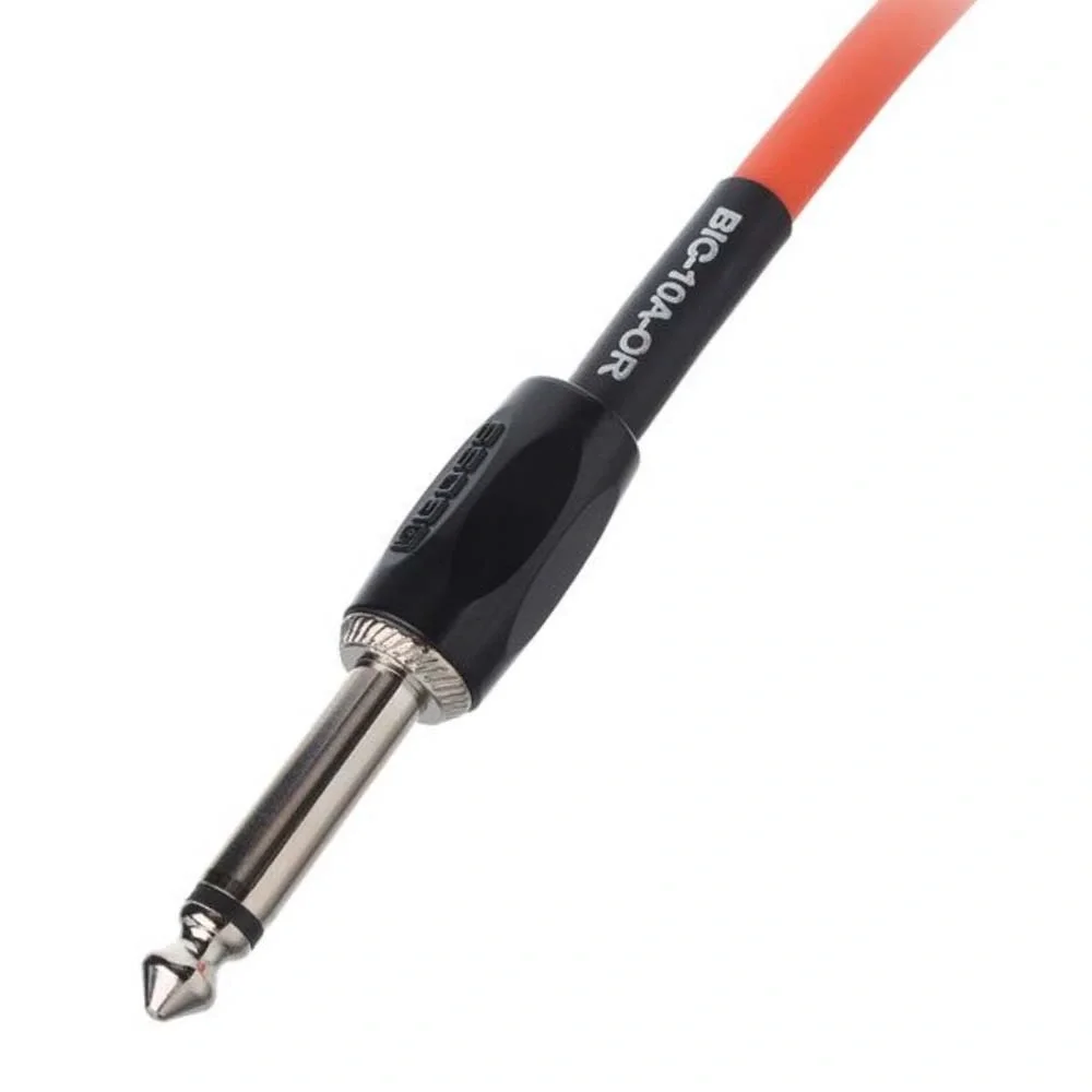 BOSS BIC-10A-OR Düz/L Uçlu 3m Enstrüman Kablosu