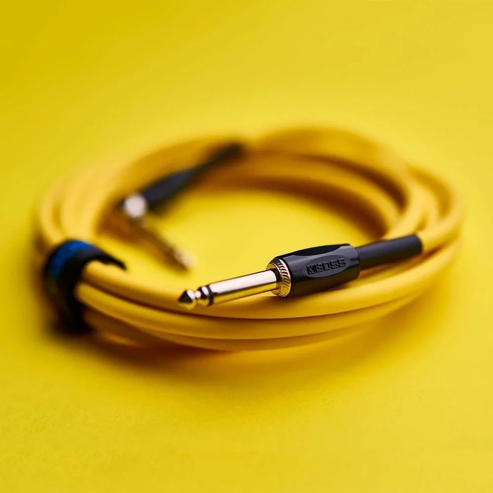 BOSS BIC-10A-YL Düz/L Uçlu 3m Enstrüman Kablosu