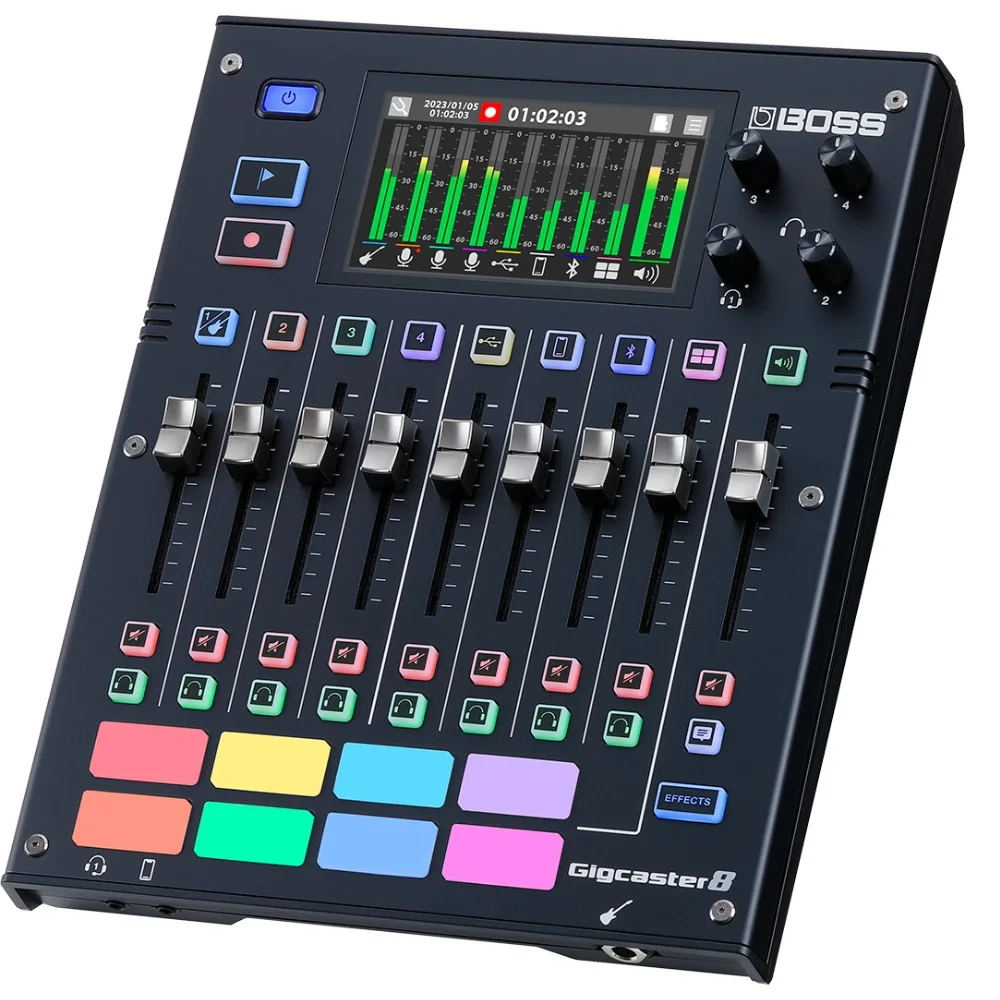 BOSS GCS-8 Gigcaster 8 Canlı Yayın Ses Mikseri