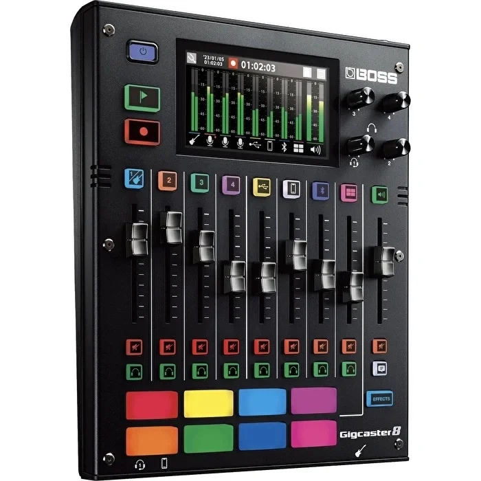 BOSS Gigcaster GCS-8 Yayın Seti 2 (GCS-8, 3XKCP-3, 3XKHDP-S200)