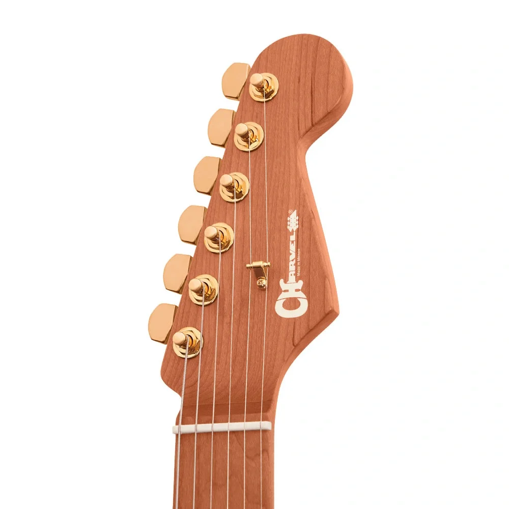 Charvel Pro Mod DK24 HSS 2PT CM Karamelize Akçaağaç Klavye Snow White Elektro Gitar