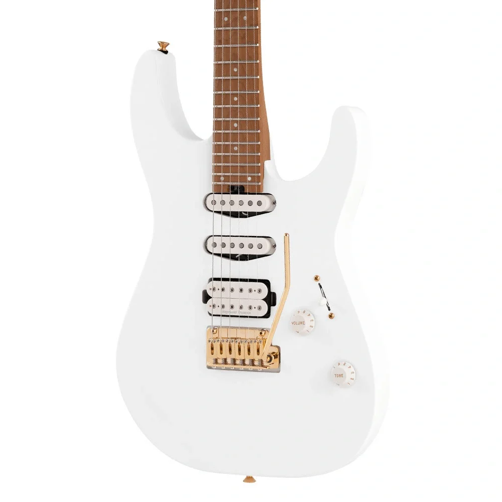 Charvel Pro Mod DK24 HSS 2PT CM Karamelize Akçaağaç Klavye Snow White Elektro Gitar