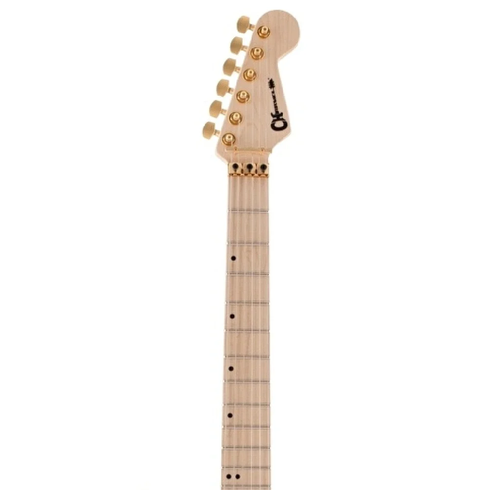 Charvel Pro Mod DK24 HH Mahogany  Quilt Maple Top Floyd Rose Akçaağaç Klavye Dark Amber Elektro Gitar