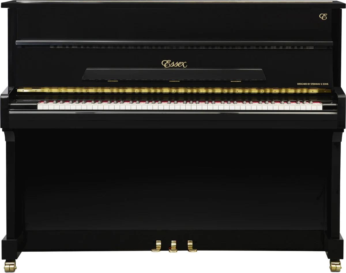 ESSEX EUP-116 E Parlak Siyah 116 CM Duvar Piyanosu