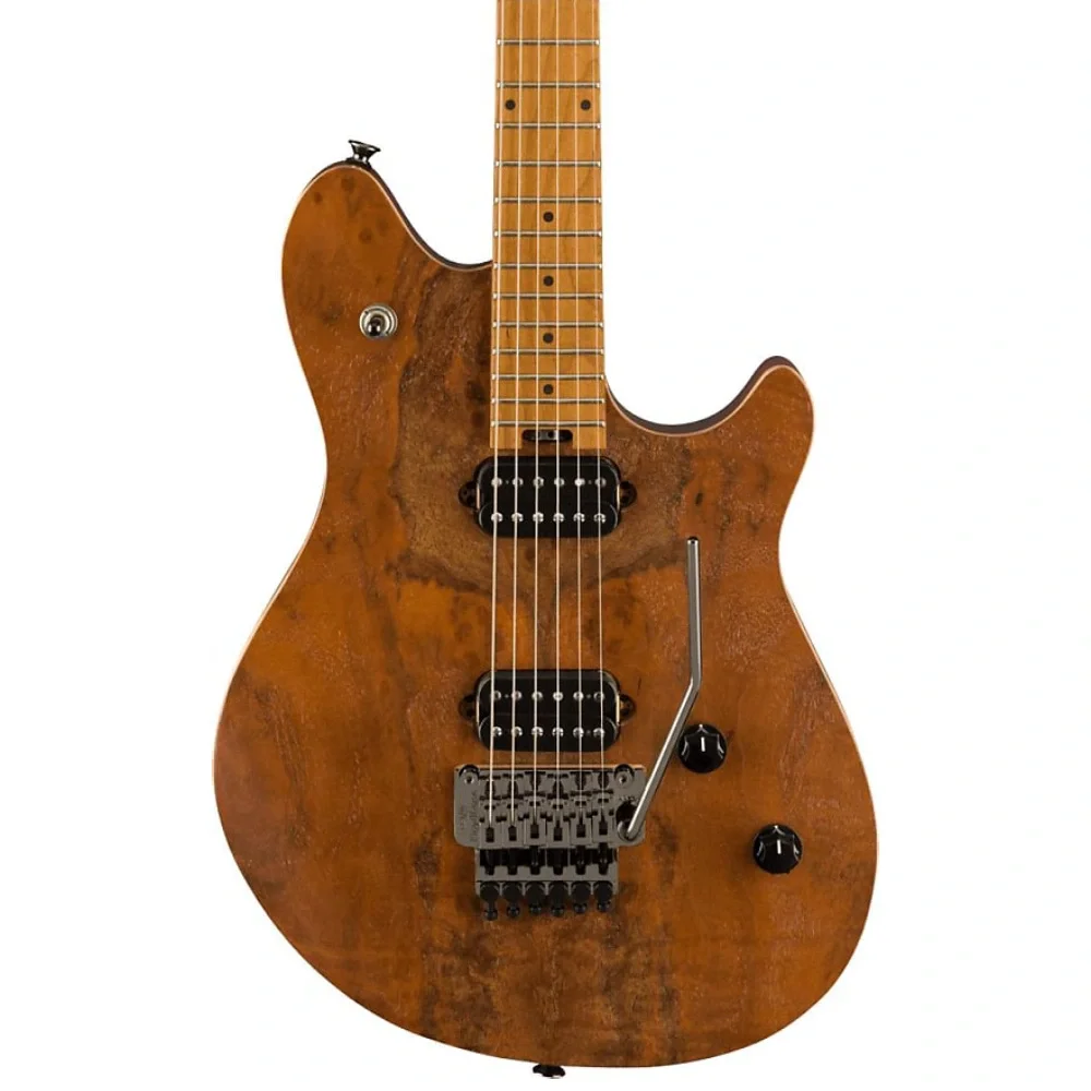 EVH Wolfgang WG Standard Exotic Black Walnut Baked Akçaağaç Klavye Natural Elektro Gitar