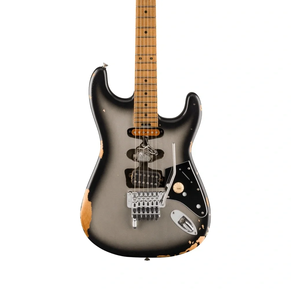 EVH Limited Edition Frankenstein Relic Akçaağaç Klavye Silverburst Elektro Gitar