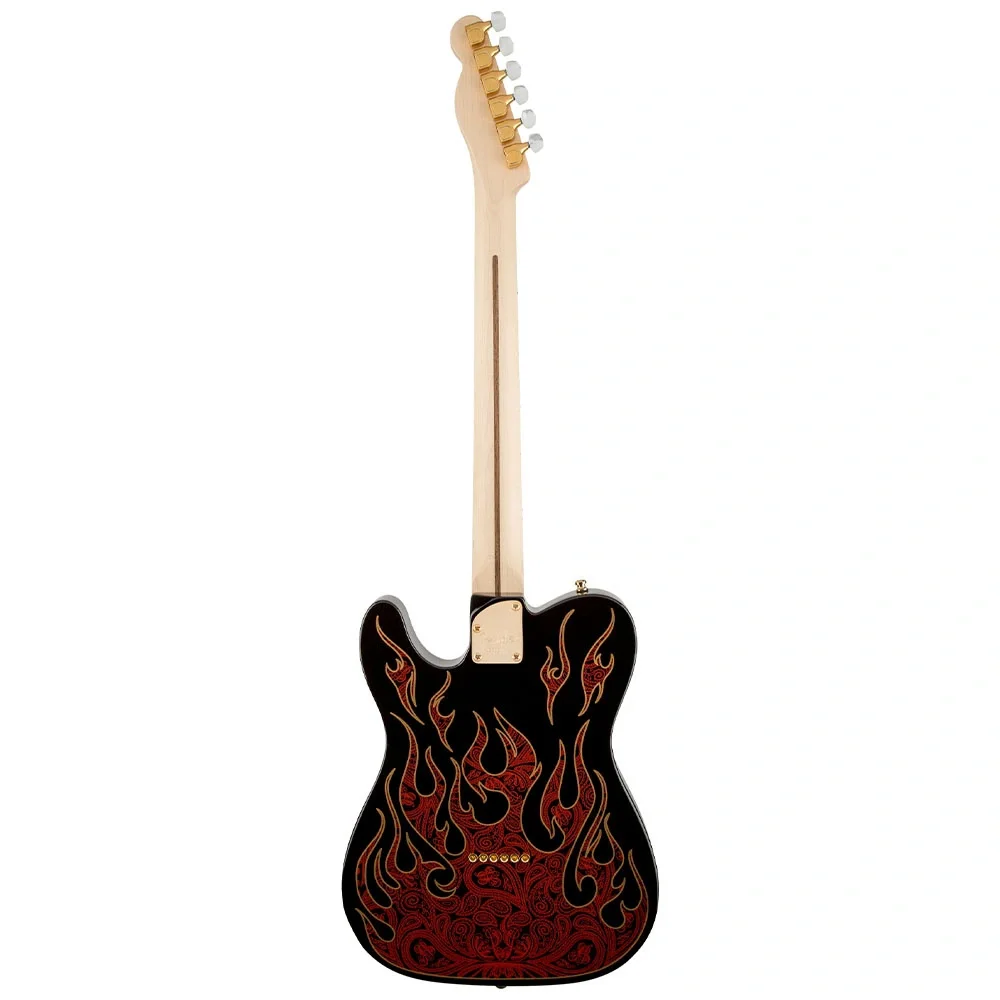 Fender James Burton Telecaster Akçaağaç Red Paisley Flames Elektro Gitar