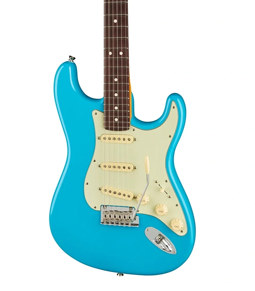 Fender American Professional II Stratocaster Gülağacı Klavye Miami Blue Elektro Gitar