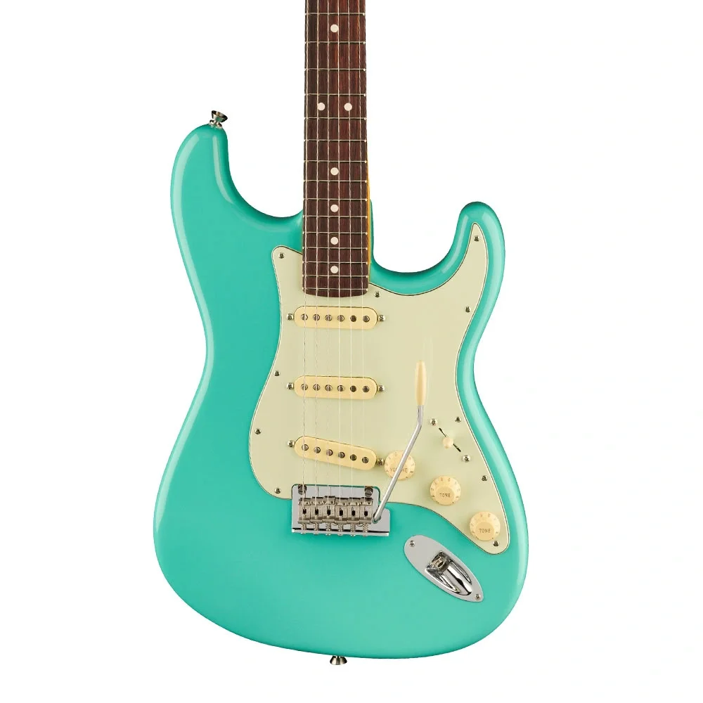 Fender LTD American Professional II Stratocaster Gülağacı Klavye Sea Foam Green Elektro Gitar