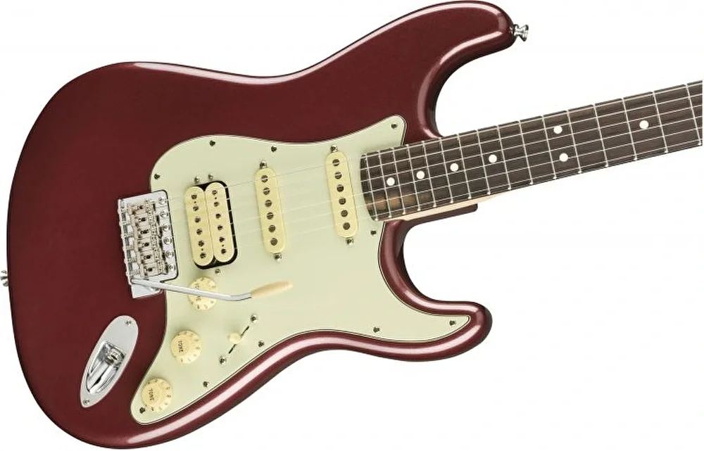 Fender American Performer Stratocaster HSS Gülağacı Klavye Aubergine Elektro Gitar